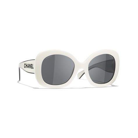 lentes chanel blancos|gafas de sol chanel.